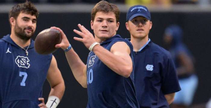 drake maye north carolina football